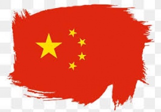 china vlajka obrys