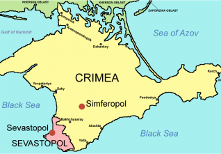 krym mapa