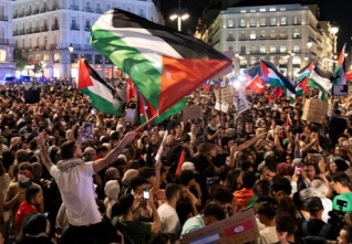 demonstrace pro palestina