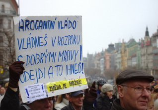 praha proti vládě