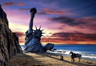 socha svobody planeta opic