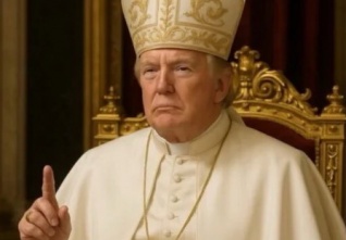 trump pope ai